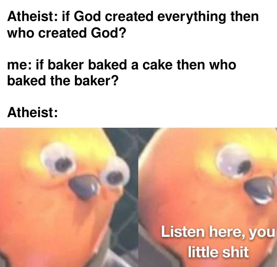 Question for the atheists 😂