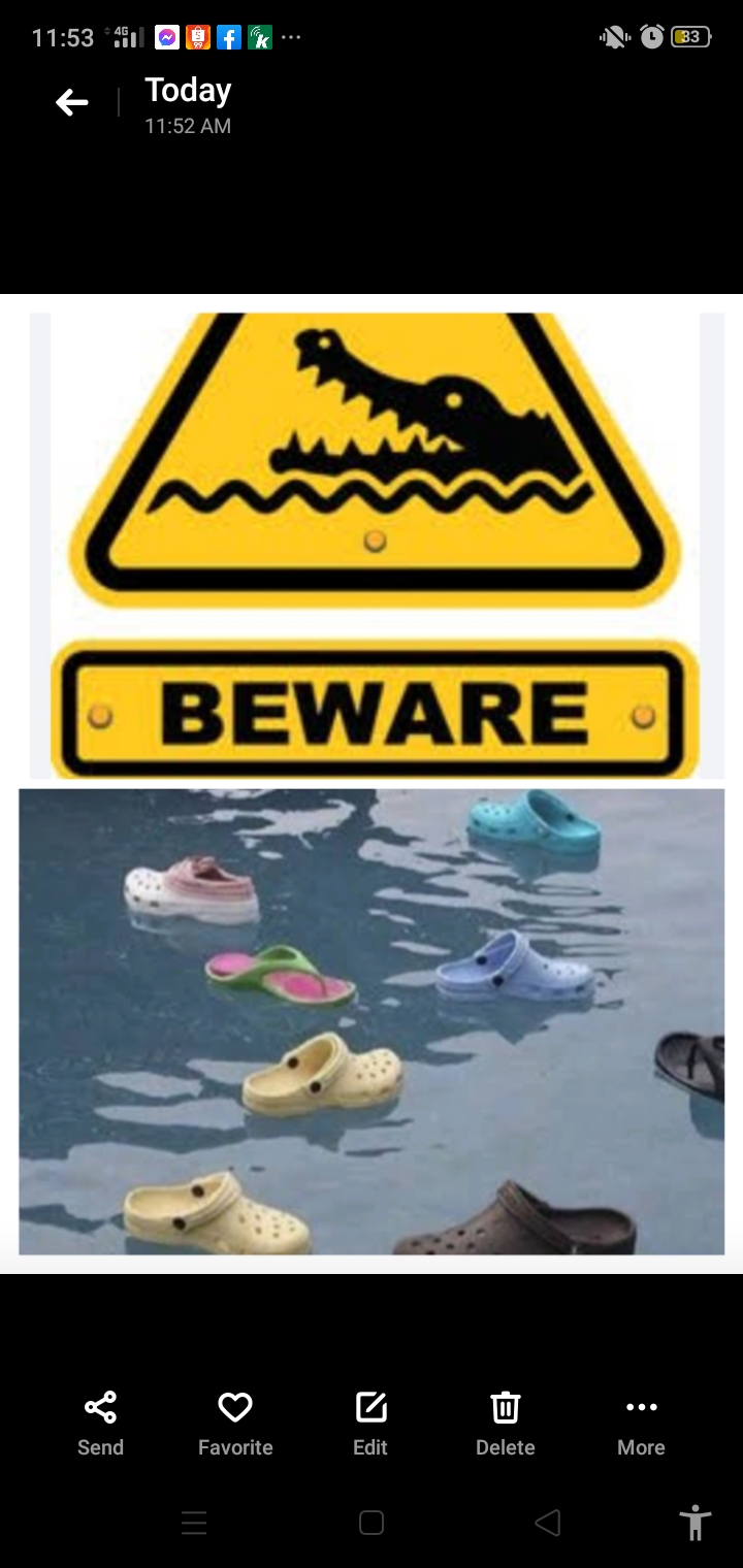 Beware of Crocs..😂😂