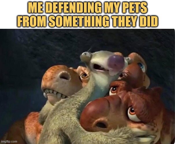 I love my pets  meme
