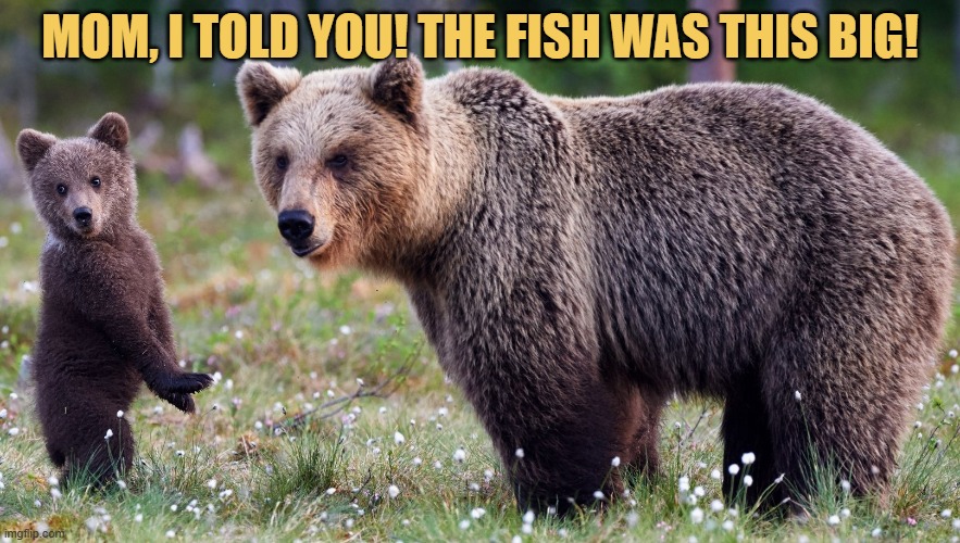 I caught my first fish today mom meme