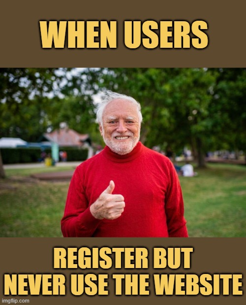 Why did you register then? meme