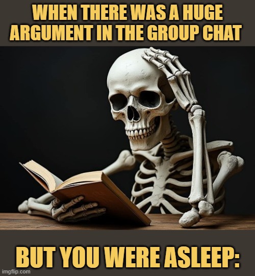 Group chat chaos be like