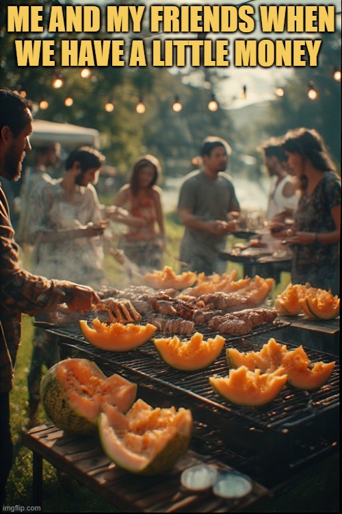 We had a BBQ party