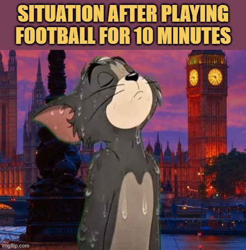 super sweaty in this summer meme