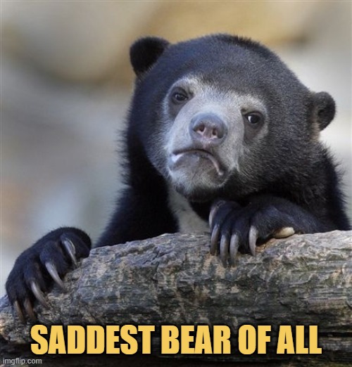 after goldie lox ate their meals the bears were shocked that she also stole their beds. meme