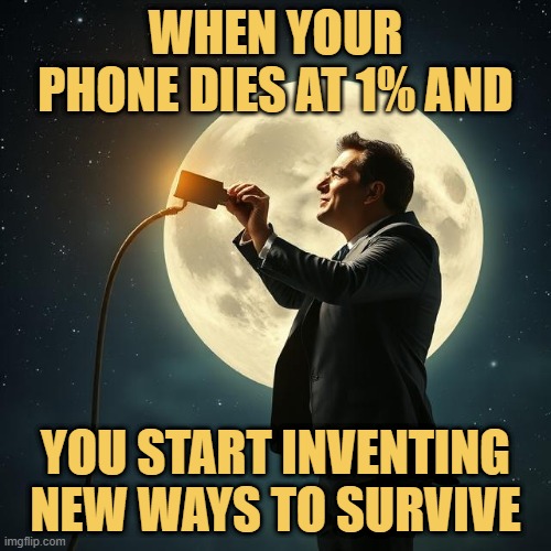 you start inventing new ways to survive