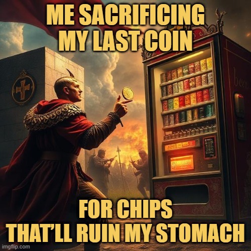 for chips that’ll ruin my stomach meme