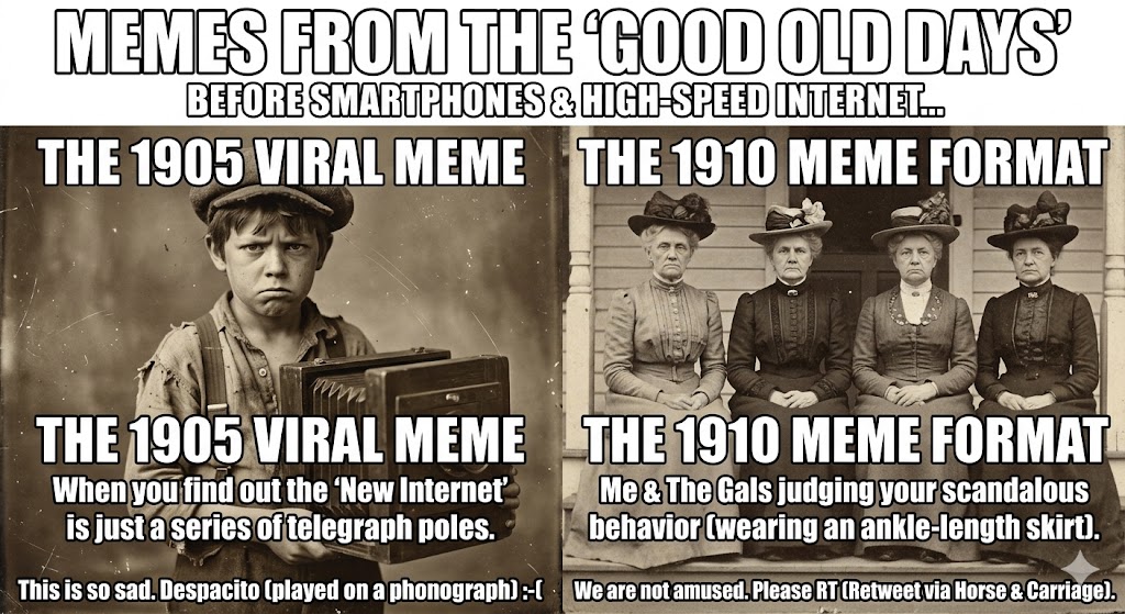 before smartphones and highspeed internet meme
