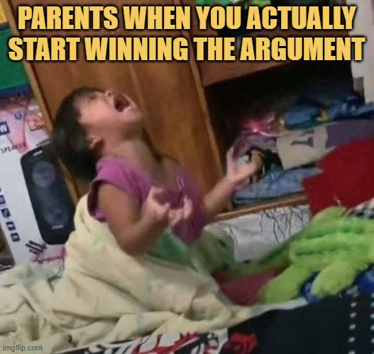 never argue with parents