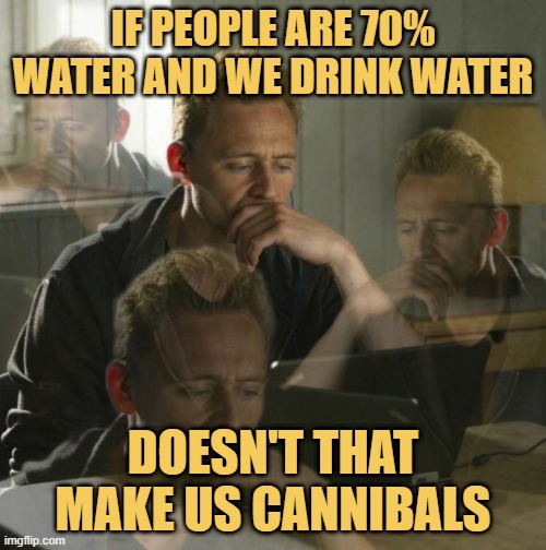 When you drink water