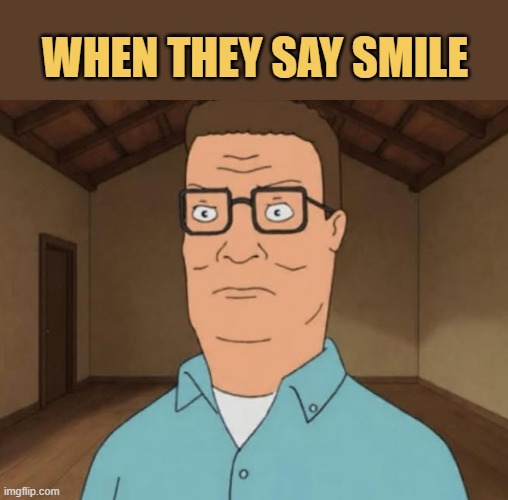 Trying to smile