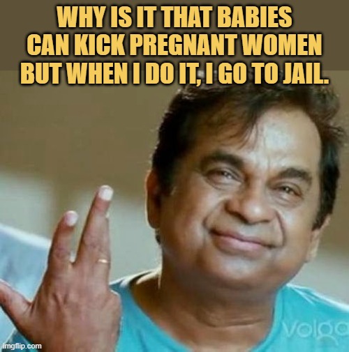 kick a pregnant woman meme