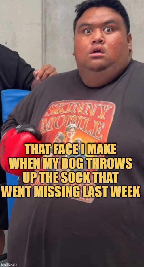 What were you doing with my socks?