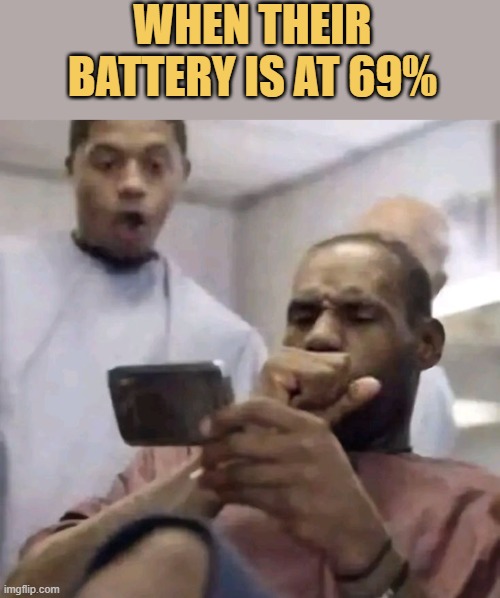 69% charge