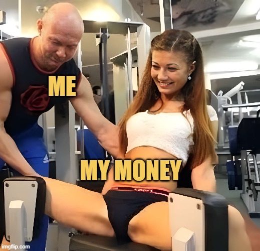 Trying hard to stress my money to end this month :) 