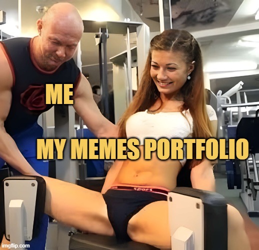 Trying hard to expand it  meme