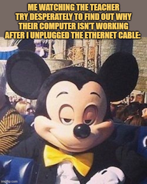 I unplugged the Ethernet cable