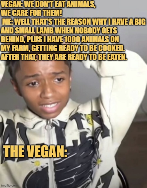 Vegan shocked