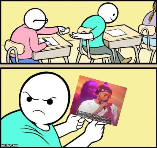 speaking in non english language meme