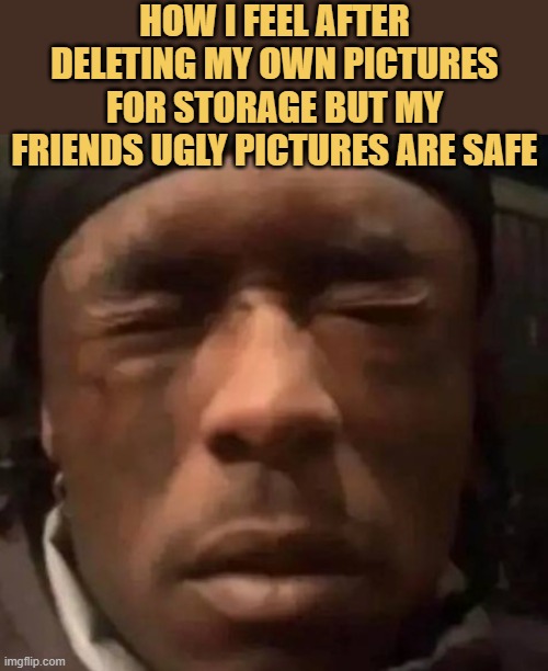 deleted my own pics meme