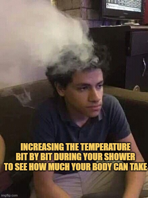 During shower