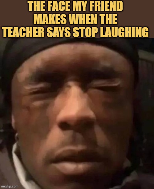 Trying not to laugh
