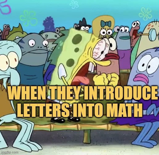 letters in math meme