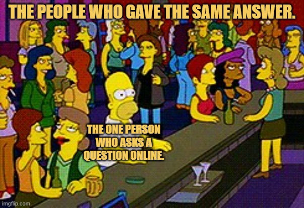 meme THE PEOPLE WHO GIVES THE SAME ANSWER