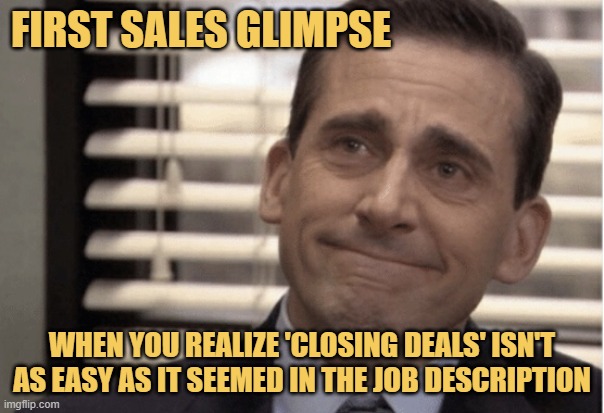 meme FIRST SALES GLIMPSE