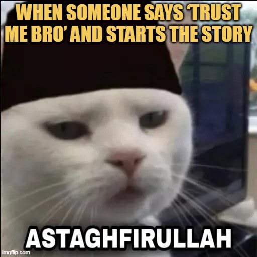 I can't trust you bro