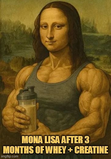 gym bro lisa meme