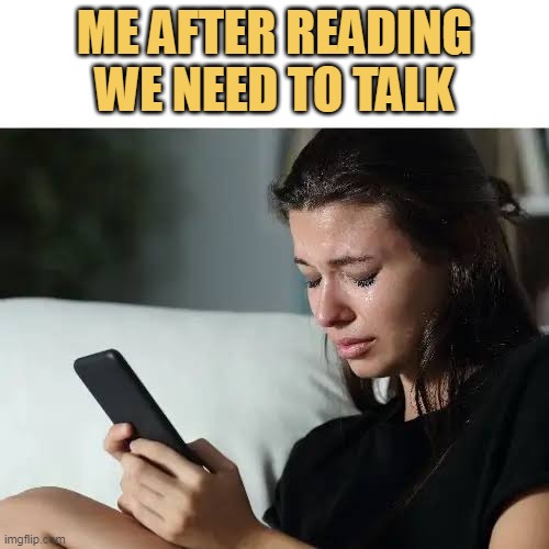 I dont need any kind of convo!