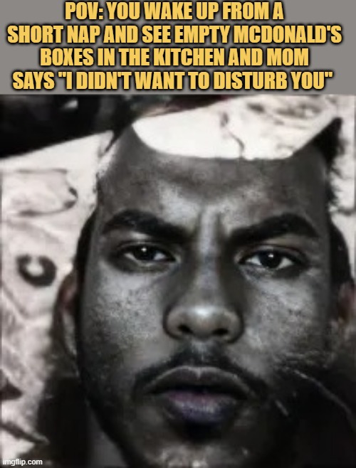 so you genuinely just tweak out