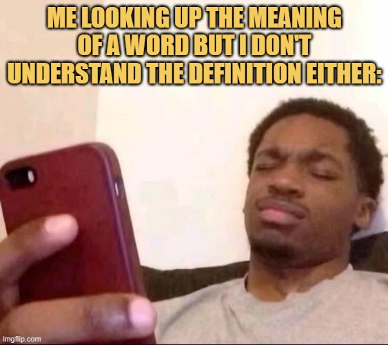 Searching for a meaning