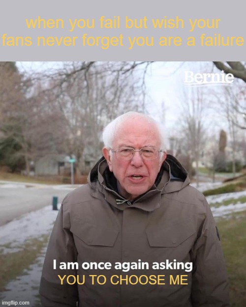 failure is never an option, because it is the only option. meme