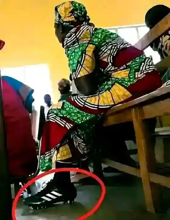 mama of a footballer in the church meme