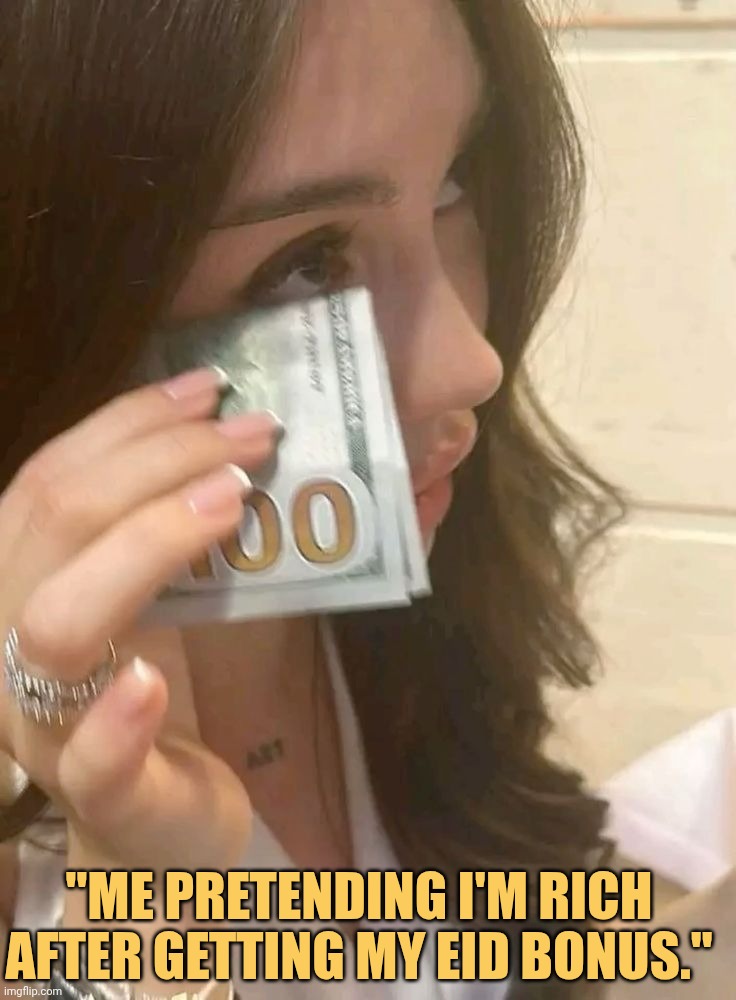 me pretending to be rich meme