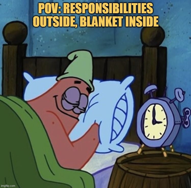 and sleep peacefully meme
