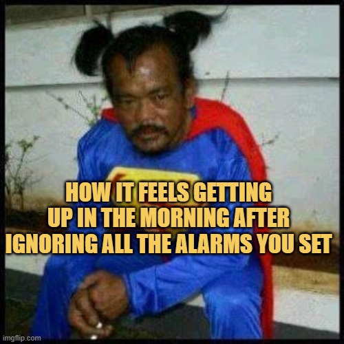 Alarm knocked out