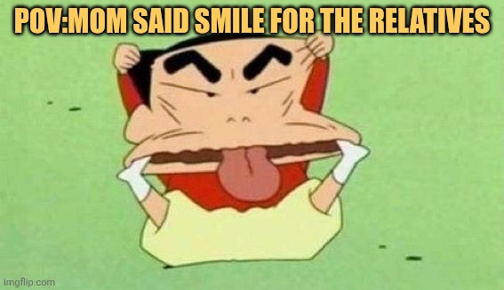 My smile for the relatives
