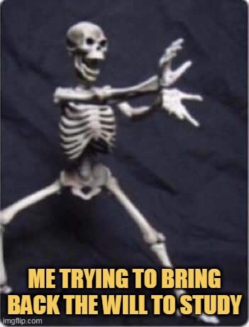 I have to study hard