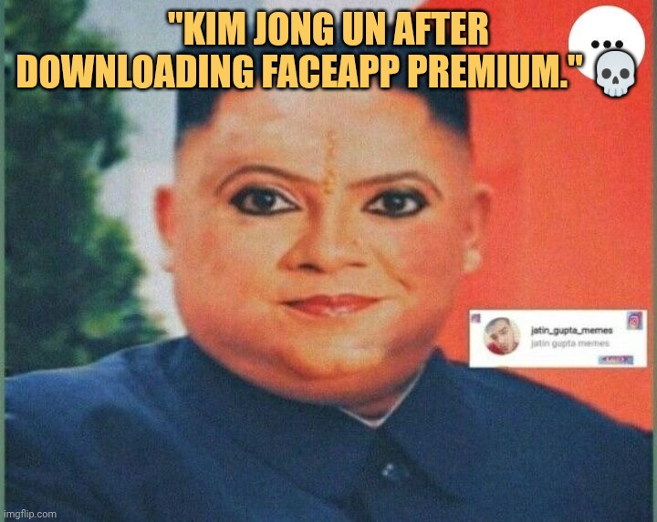 north korea face app unlock meme