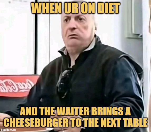 when on a diet meme
