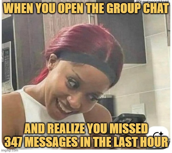 When you open the group chat