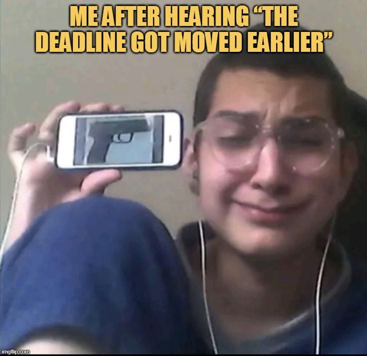 I will shot me now