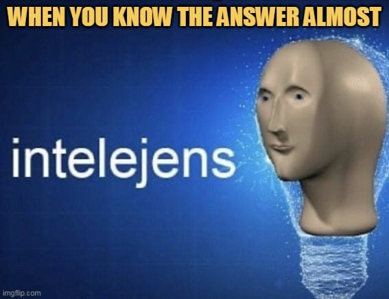 I know that almost
