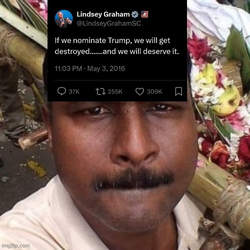 Never forget Lindsey Graham's most important message to America, and the world.