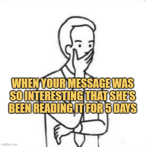 She is reading me