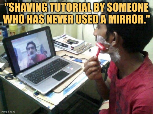 Saw tutorial on shaving on vd cll