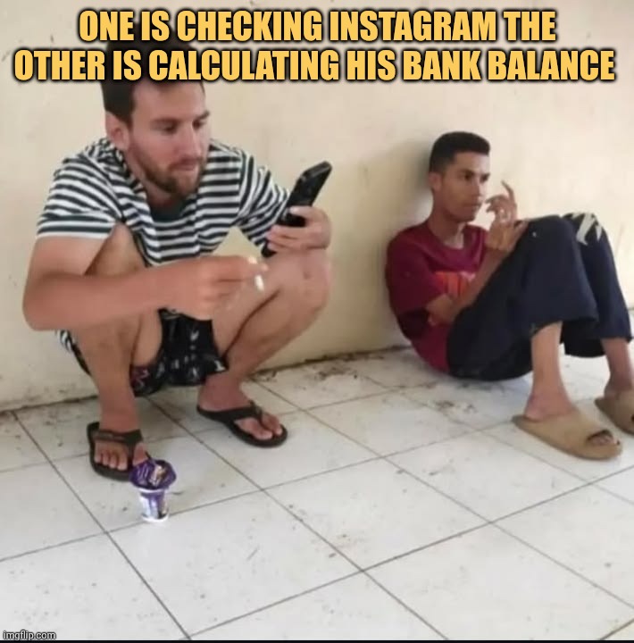 One is checking bank balance